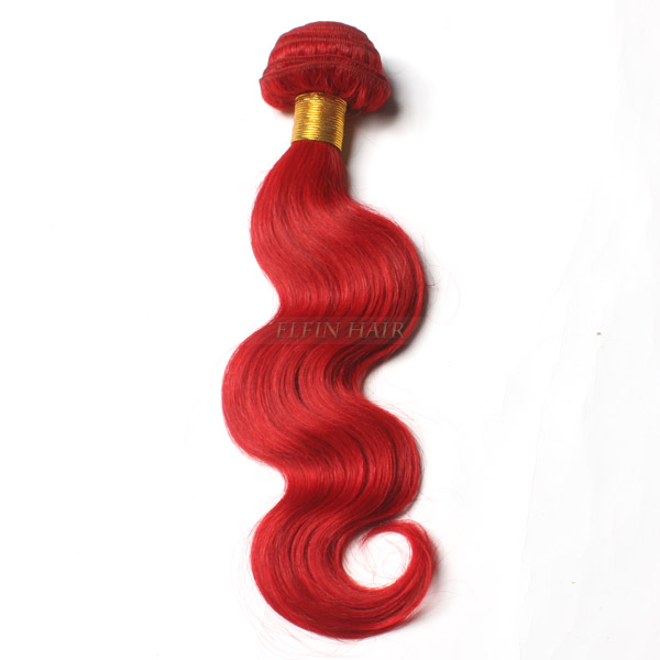 12 26 Inch Red Body Wave Remy Hair Weave 100g Bundle